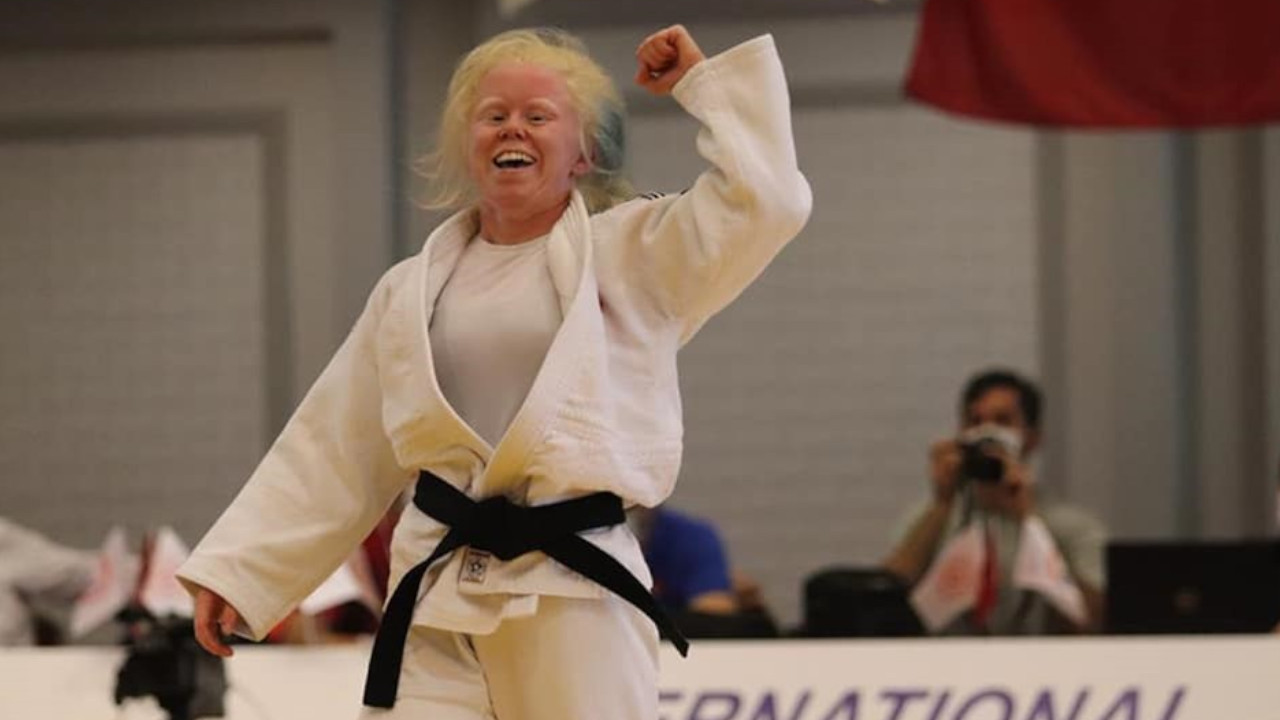 Albino hastası milli judocunun hedefinde Paris'te madalya var