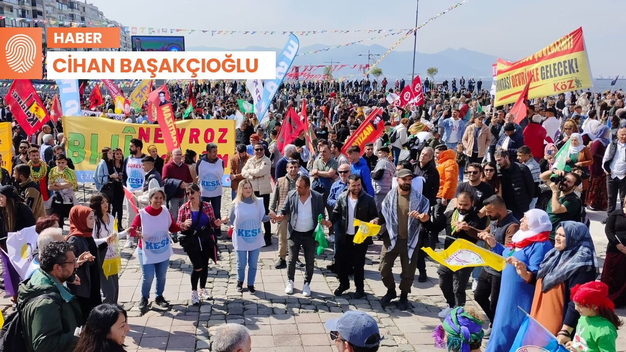 İzmir’de Newroz binlerce kişinin katılımıyla kutlandı