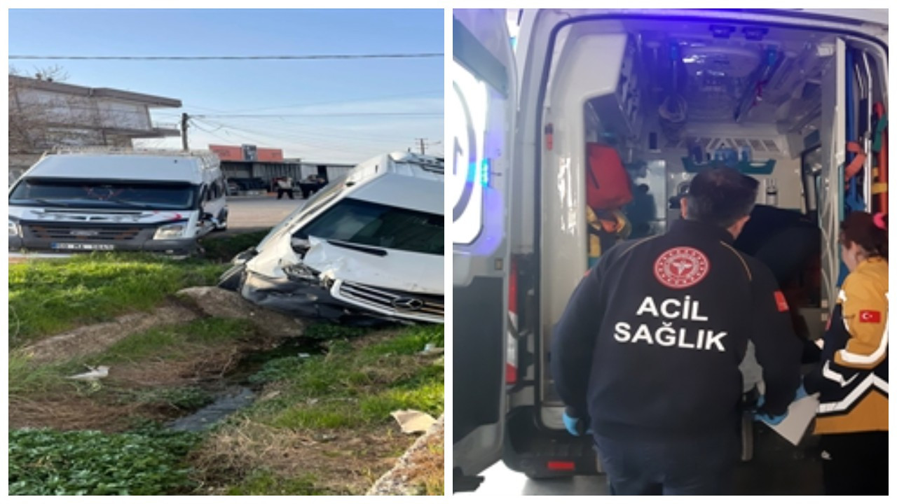 Antalya'da öğrenci ve işçi servis minibüsleri çarpıştı: 9 yaralı