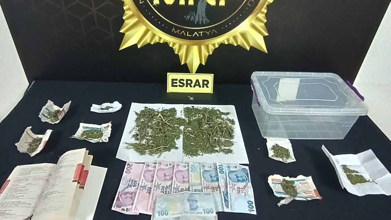 Malatya'da uyuşturucu operasyonu: 3 tutuklama
