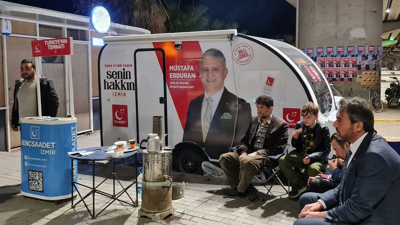 Saadet Partisi'nden karavanla seçim çalışması