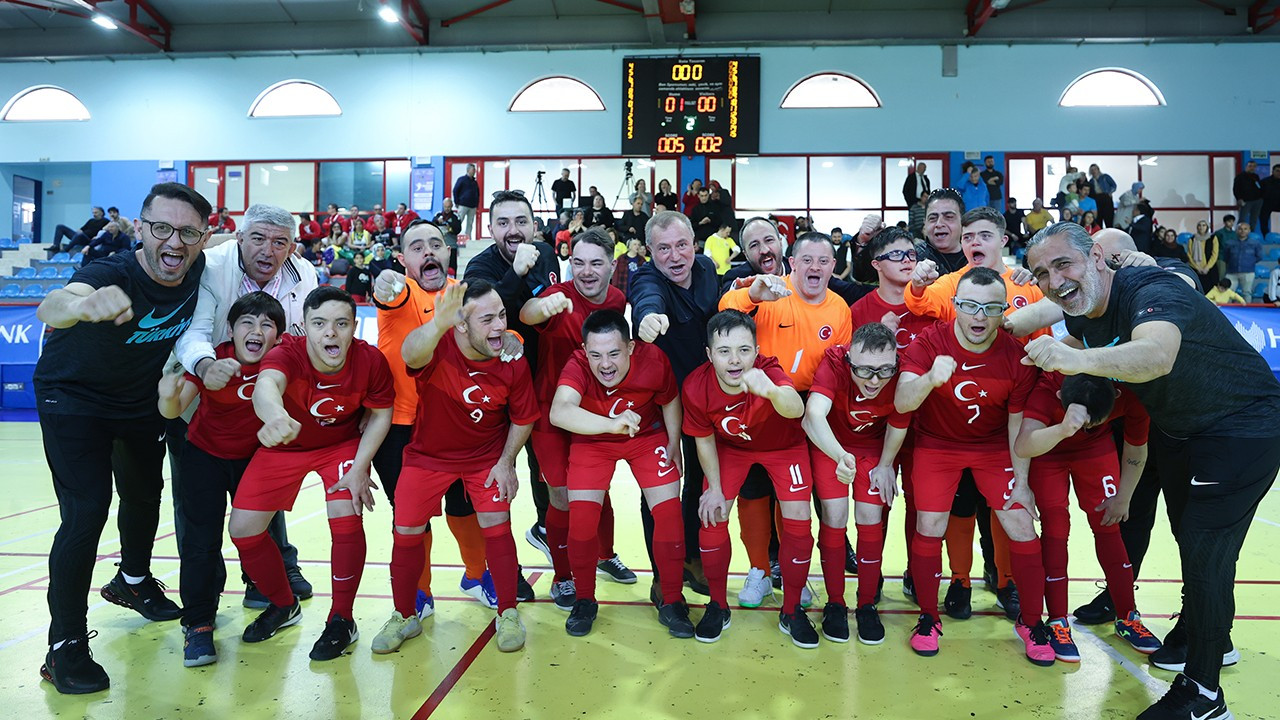 Down Sendromlu Futsal Milli Takımı Dünya Spor Oyunları finalinde