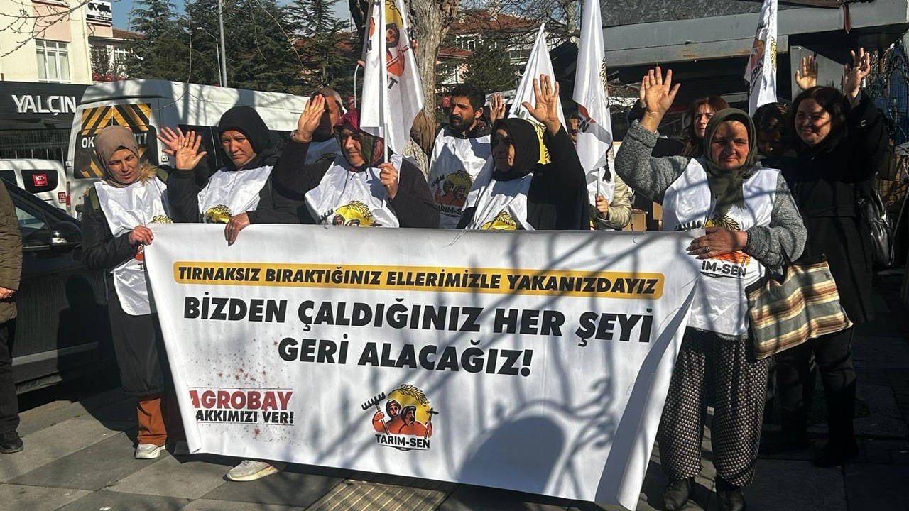 Agrobay işçileri Ankara'da: Sendika haktır, engellenemez