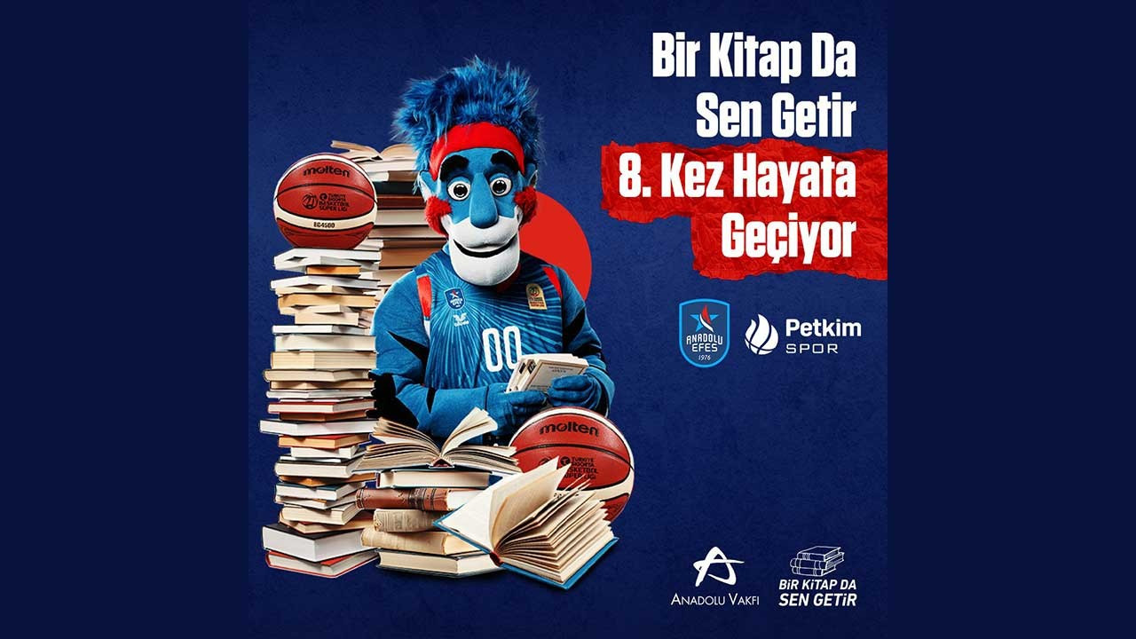Kitap bağışı yapanlar Anadolu Efes maçını ücretsiz izleyecek