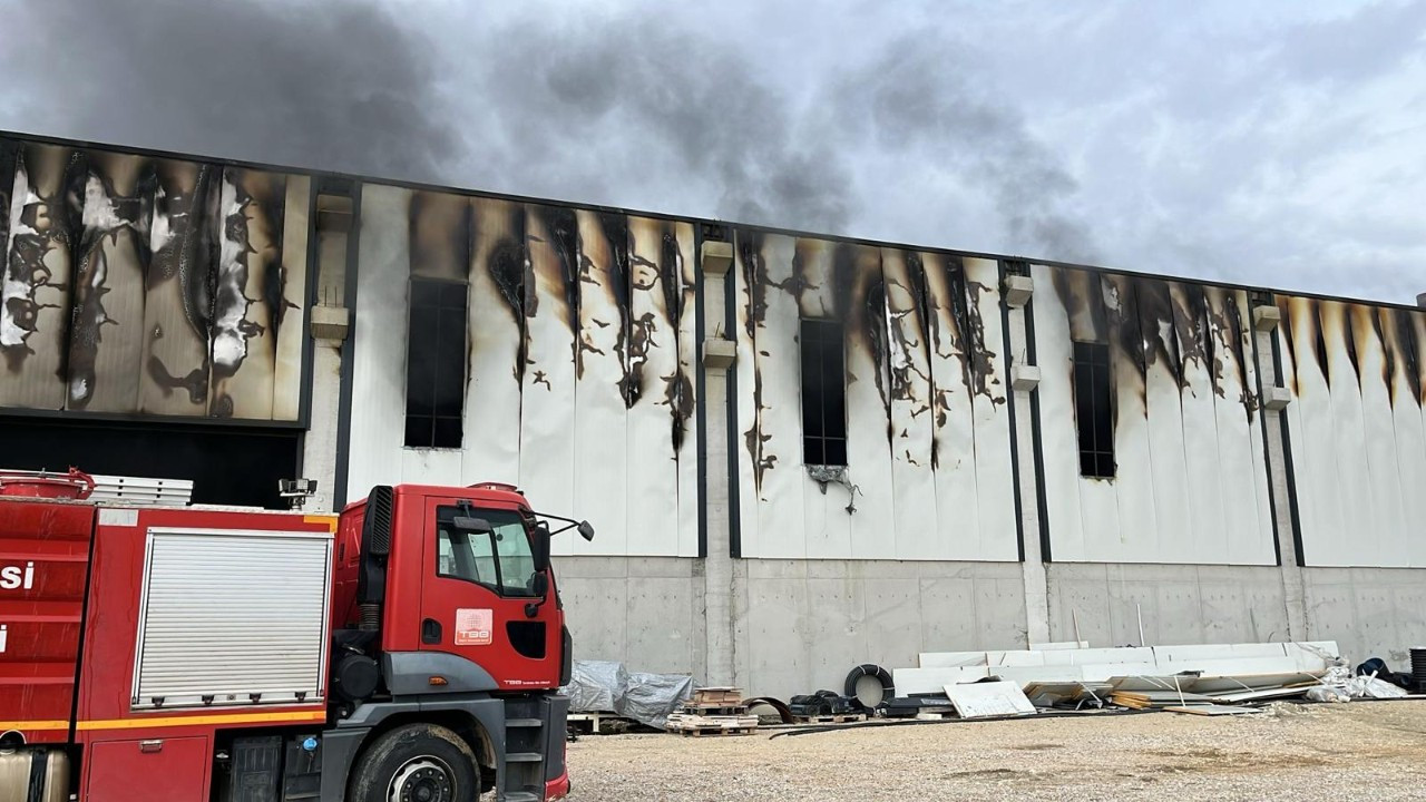 Afyon'da fabrika yangını