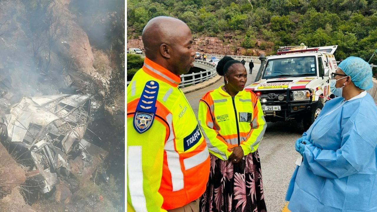 Güney Afrika'da yolcu otobüsü köprüden aşağı düştü: 45 ölü