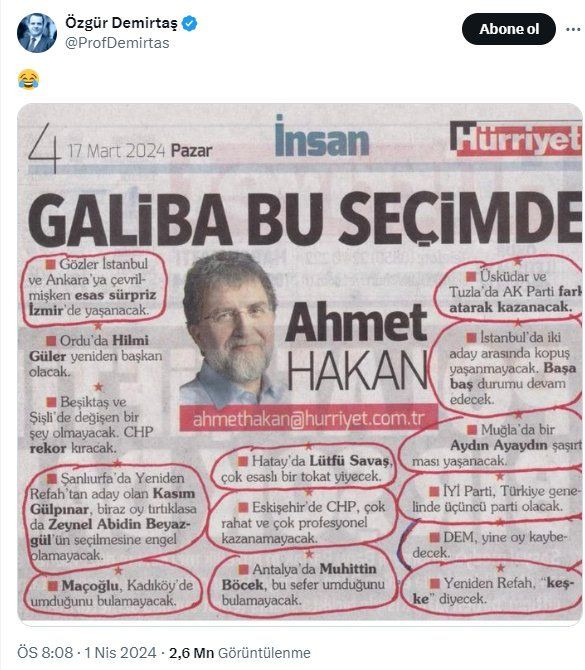 Ahmet Hakan'ın tutmayan seçim tahminleri gündem oldu - Sayfa 3