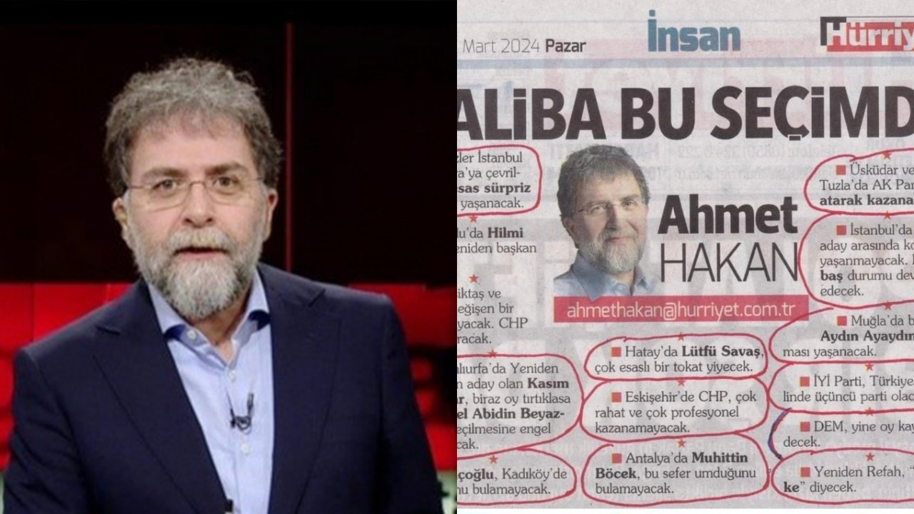 Ahmet Hakan'ın tutmayan seçim tahminleri gündem oldu