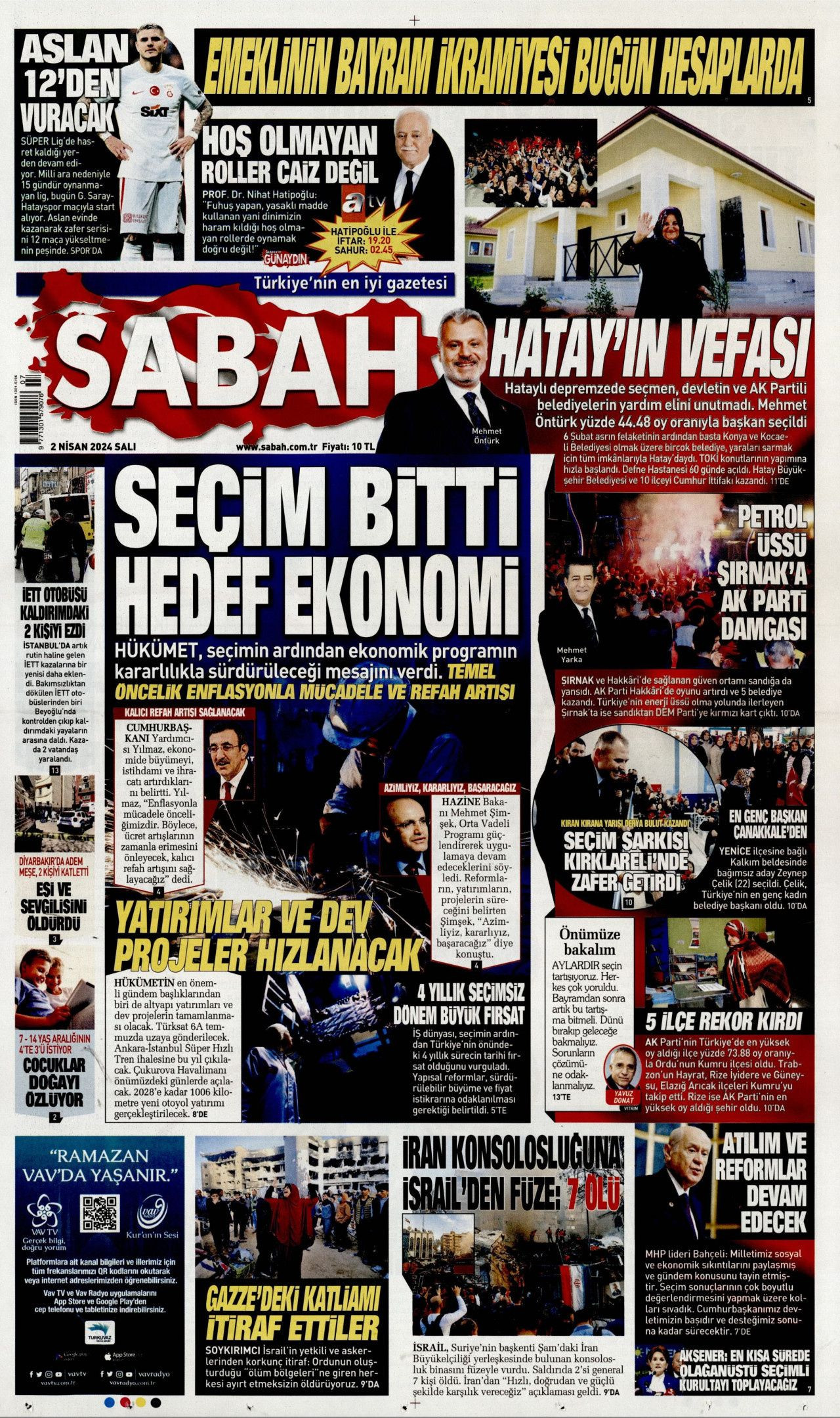 Manşetlerde seçim etkisi devam ediyor: 'AK Parti'yi ekmek çarptı' - Sayfa 2