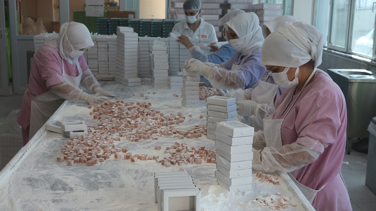Bayram için 30 ton Safranbolu lokumu üretildi