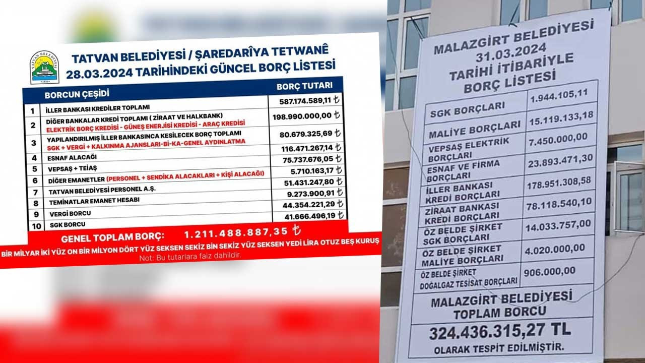 AK Partili belediyelerin bıraktığı borçlar bilboardlarda: 5 yılda katlanmış