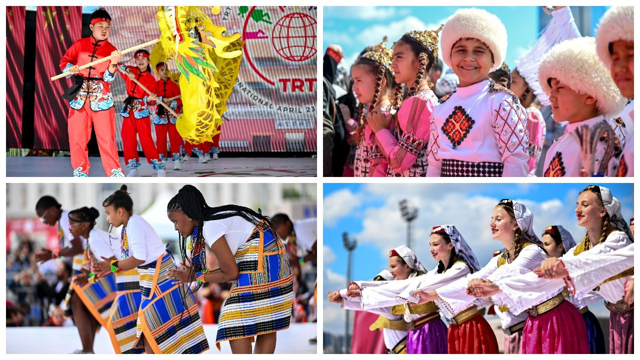 23 Nisan Şenliği'nde Dünya çocuklarından dans gösterileri