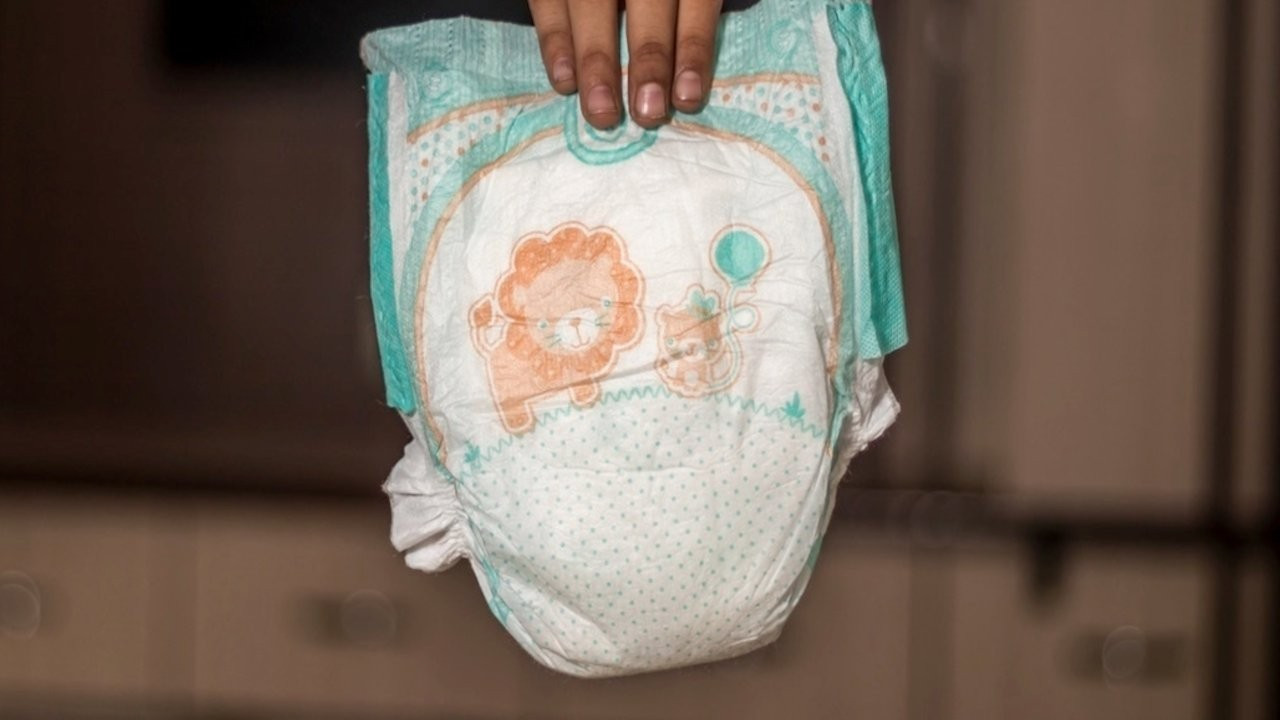 Kullanılmış bebek bezleri temizlenip satılıyor