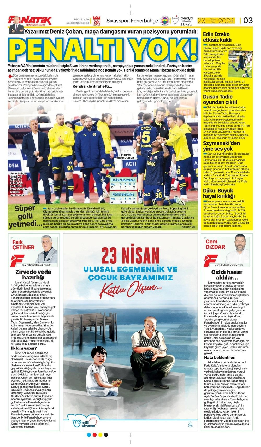 Günün spor manşetleri: 'Fenerbahçe yıkıldı' - Sayfa 4