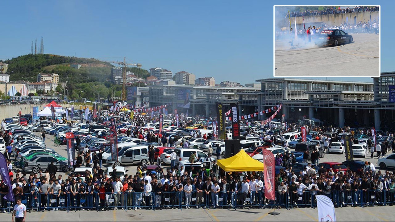 AK Partili belediye sınav saatinde modifiye araç festivali düzenledi