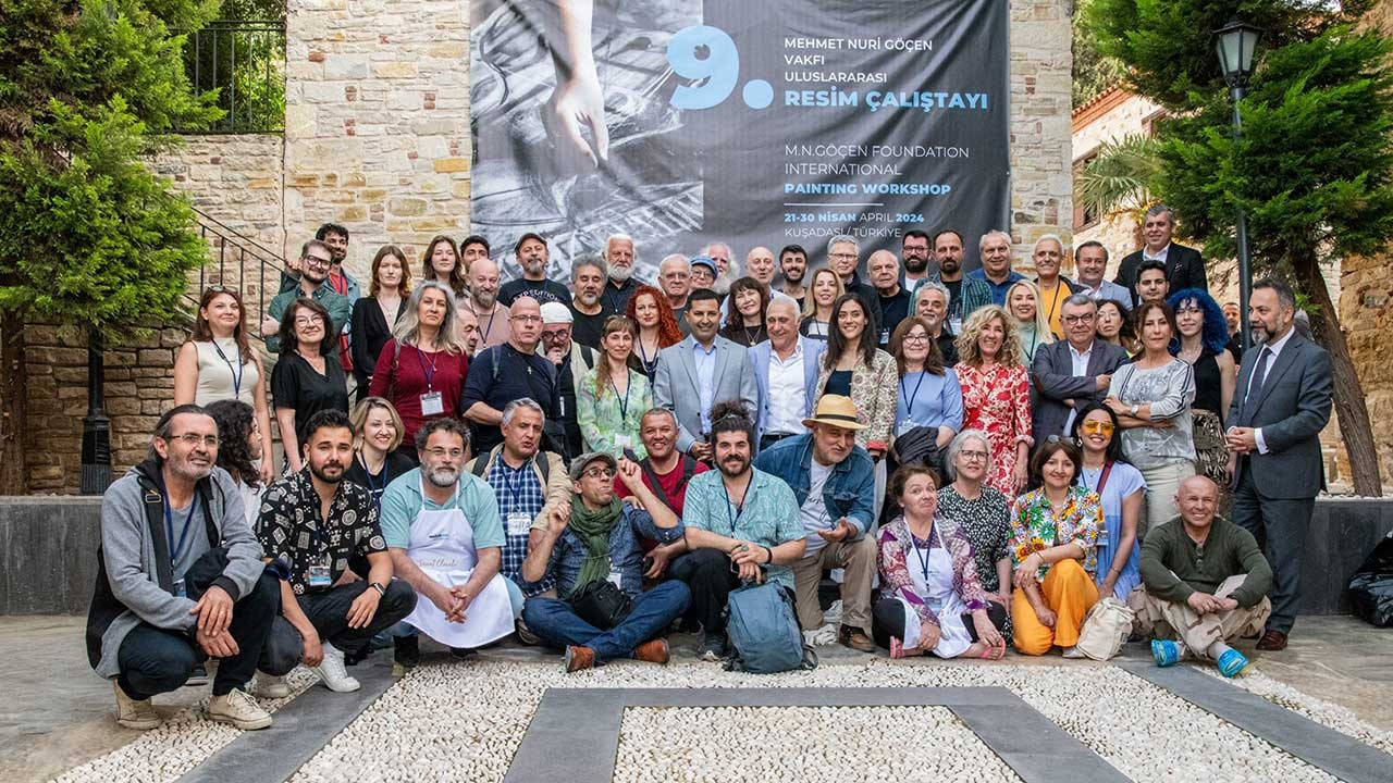 12 ülkeden 42 ressam 9'uncu Uluslararası Resim Çalıştayı'nda buluştu