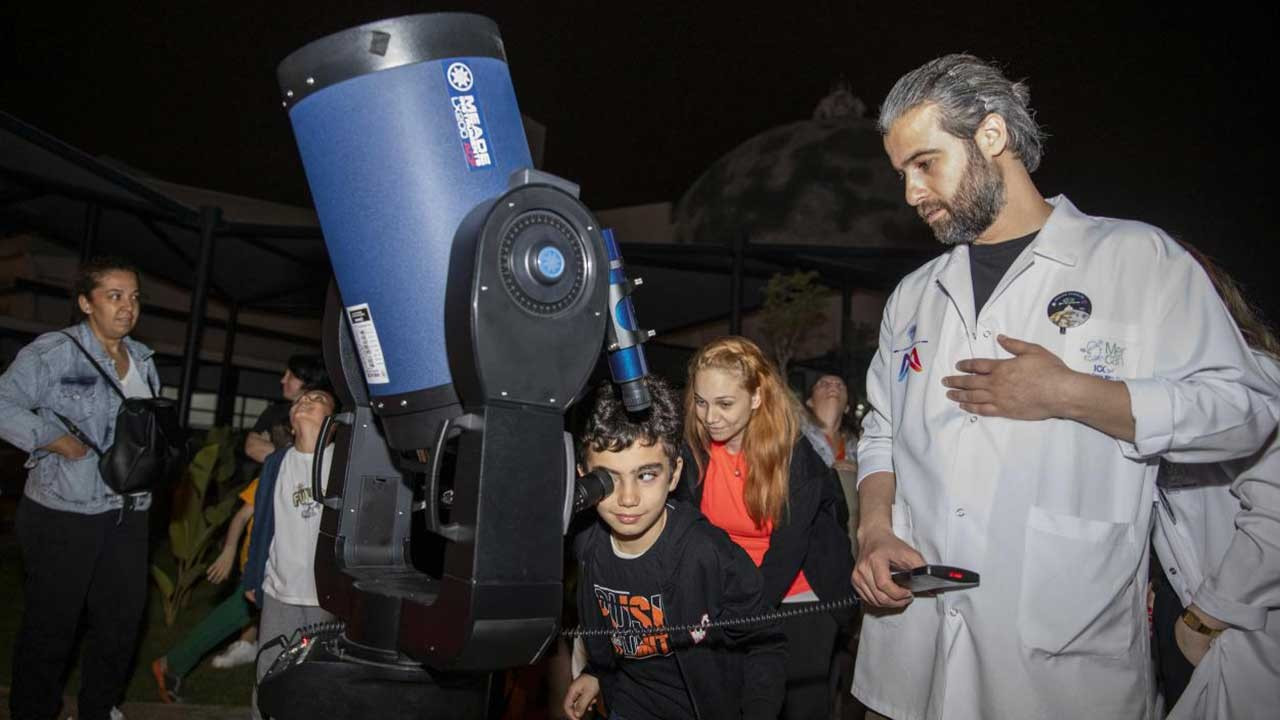 Mersin Mercan Bilim Merkezi'nde ilk gece gözlem etkinliği