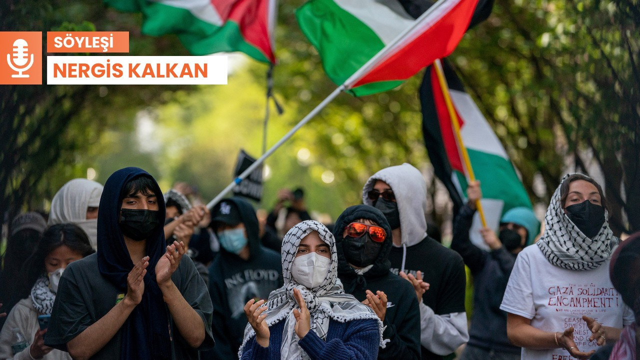 Üniversiteliler Filistin için ayakta: 'Dinmeyen bir huzursuzluk var'