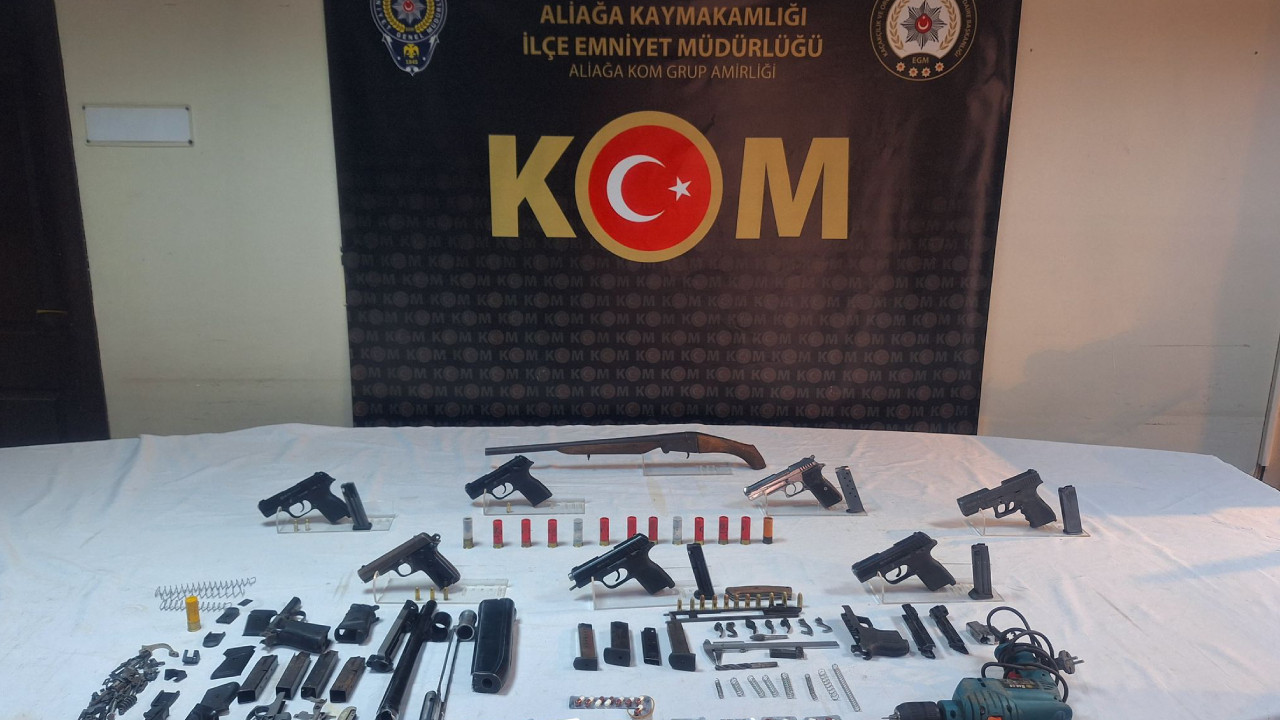 İzmir'de silah ve uyuşturucu operasyonu: 7 tutuklu