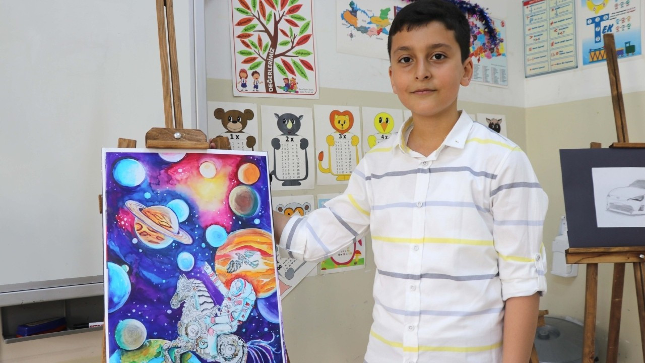 10 yaşında resim yarışmasında birinci oldu: Hayallerimin ilk adımı