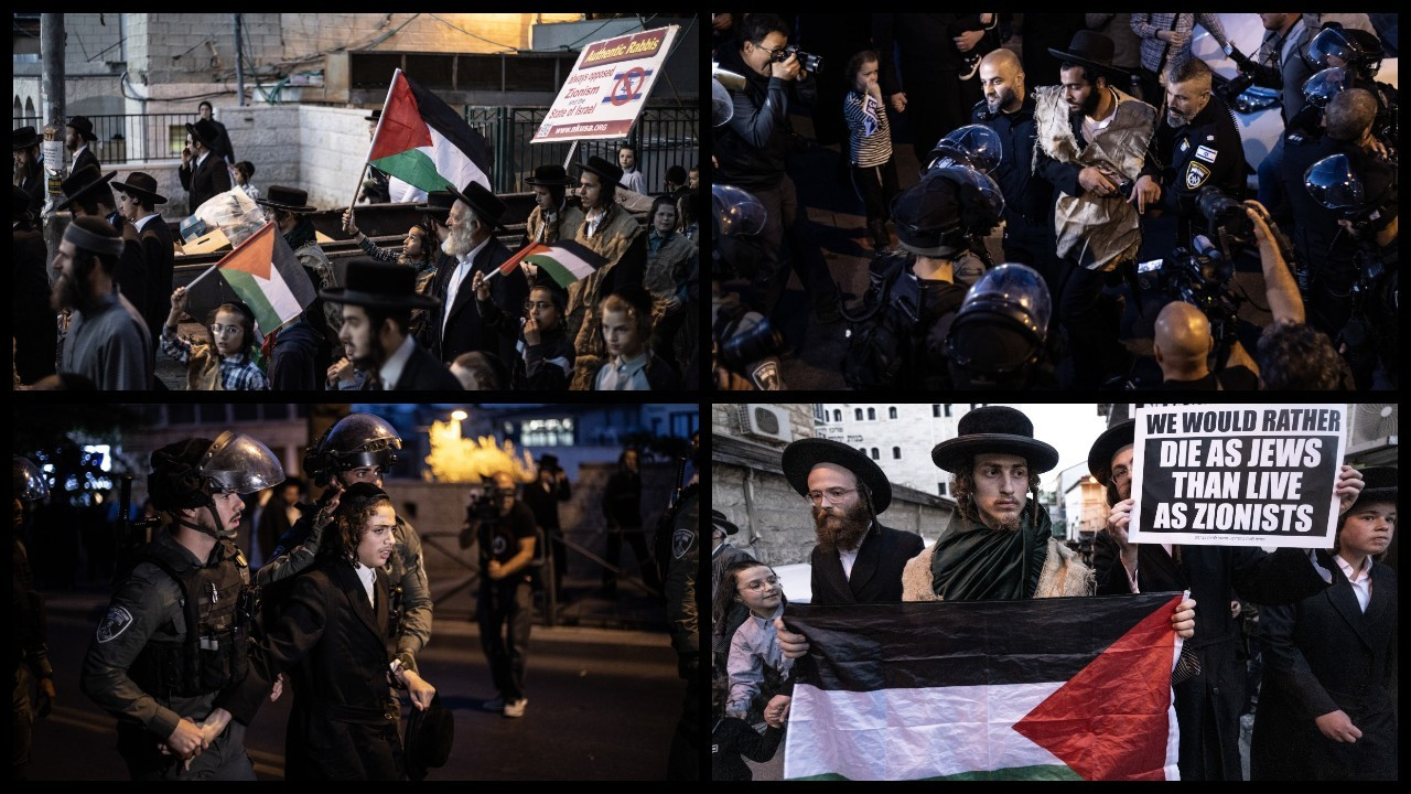 Haredi Yahudiler, Batı Kudüs'te İsrail'in kuruluşunu protesto etti