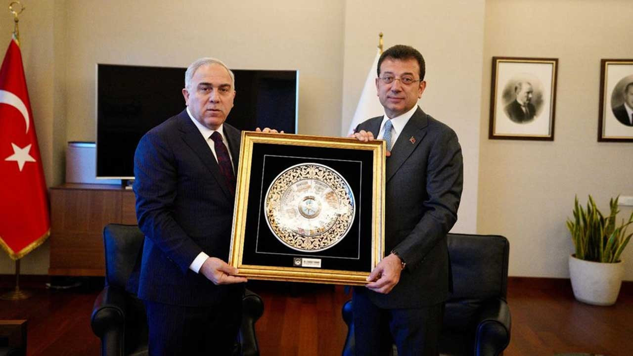 İmamoğlu, Fatih Belediye Başkanı Ergün Turan'ı ziyaret etti