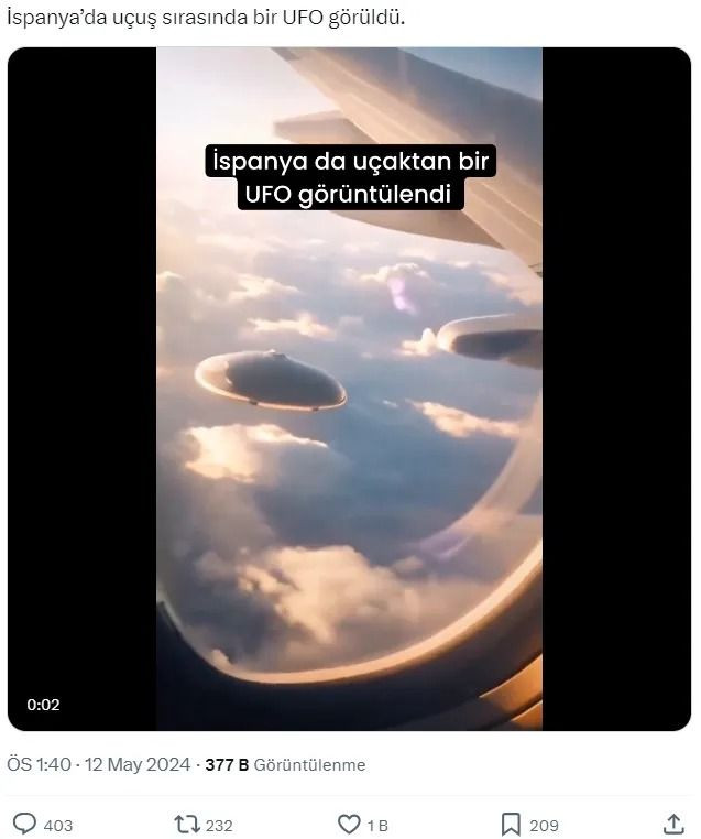 Uçağın camından görünen 'UFO' mu? - Sayfa 2