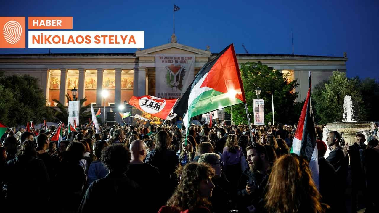 Atina'da Filistin'le dayanışma eylemine polis saldırısı: 28 gözaltı