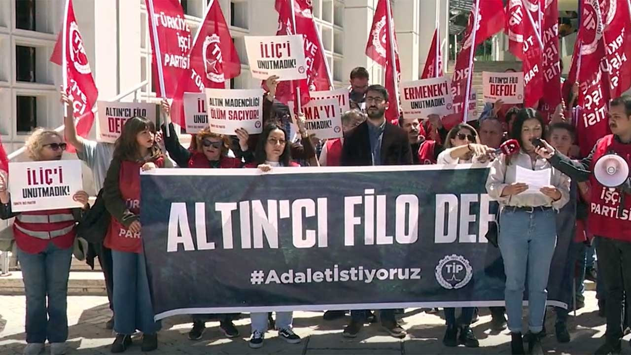 TİP, 'Sorumlu Altın Madenciliği Konferansı'nı protesto etti