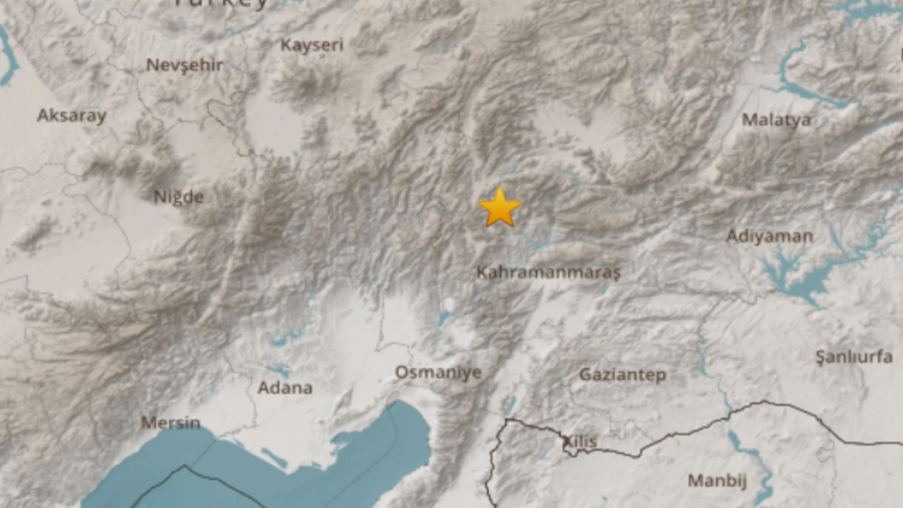 Maraş'ta 3.9 büyüklüğünde deprem