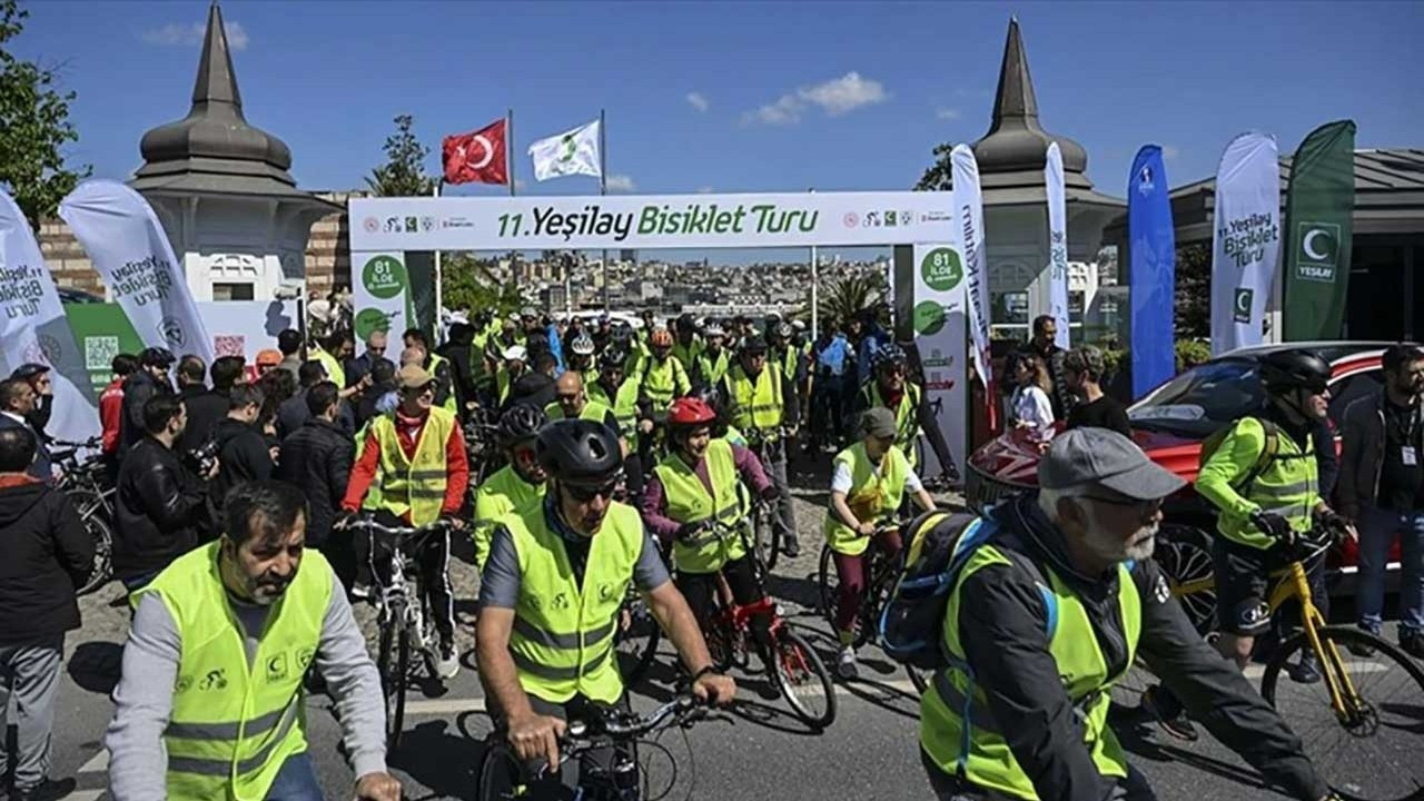 Düzce'de 11. Yeşilay Bisiklet Turu düzenlendi