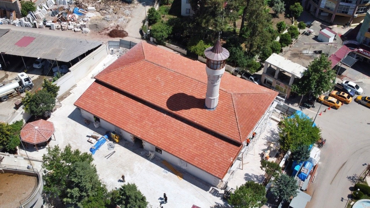 Tarihi Ağcabey Camisi'nin restorasyonunda sona gelindi