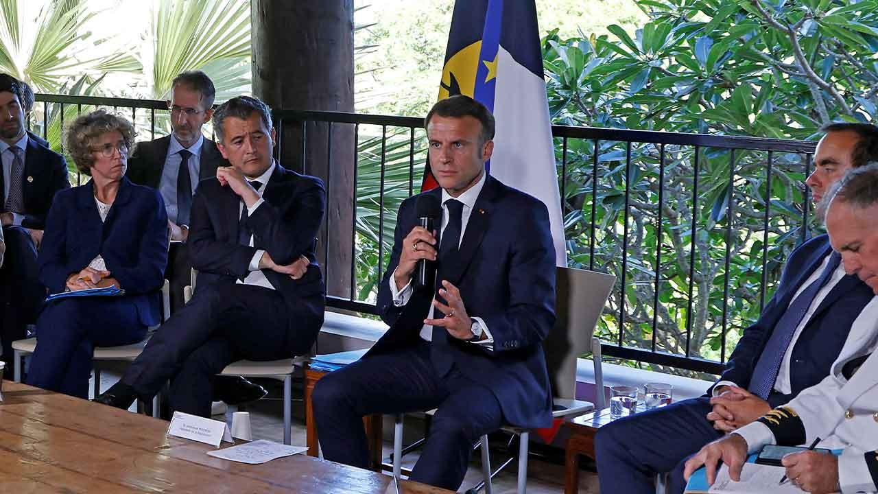 Macron, Yeni Kaledonya'da: 'Tasarı geri çekilirse müzakere süreci başlar'