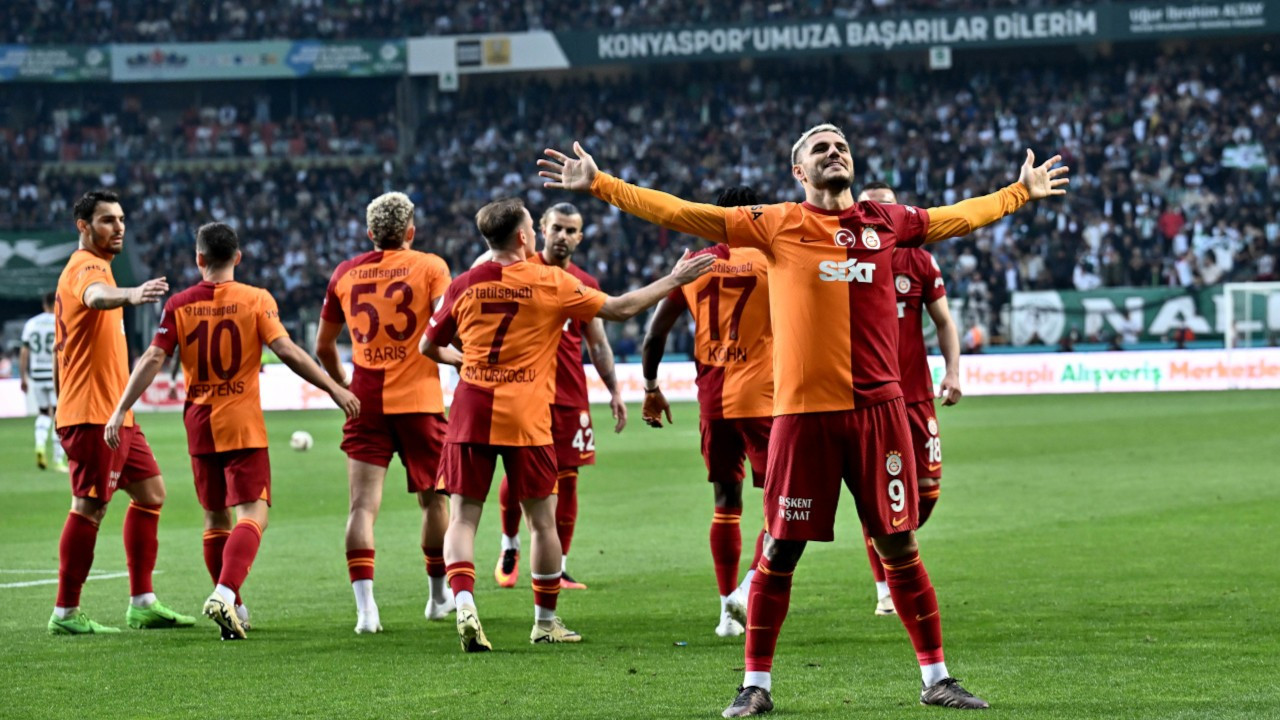 Galatasaray noktayı Konya'da koydu: 3-1