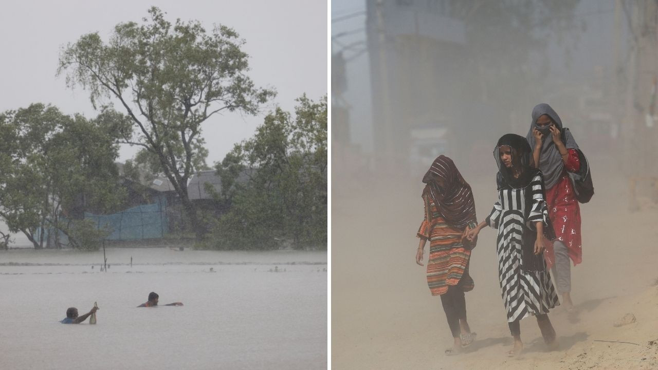 Hindistan'da iki mevsim: Başkentte en sıcak gün, doğuda şiddetli yağış