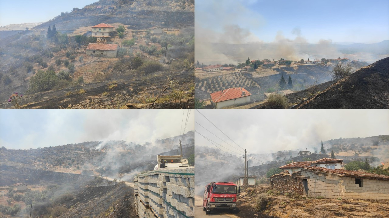 Manisa'daki yangın 13 saatte kontrol altına alındı