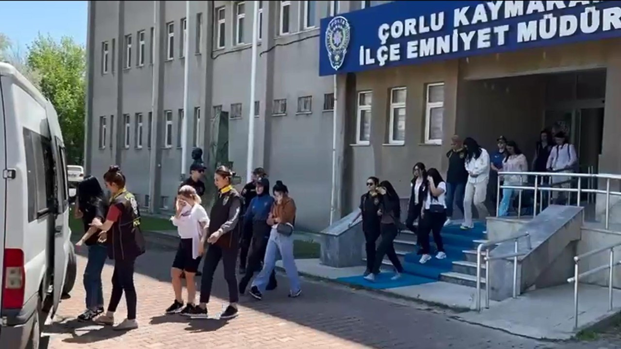 Tekirdağ'da fuhuş operasyonu: 9 kadın kurtarıldı, 2 kişi tutuklandı
