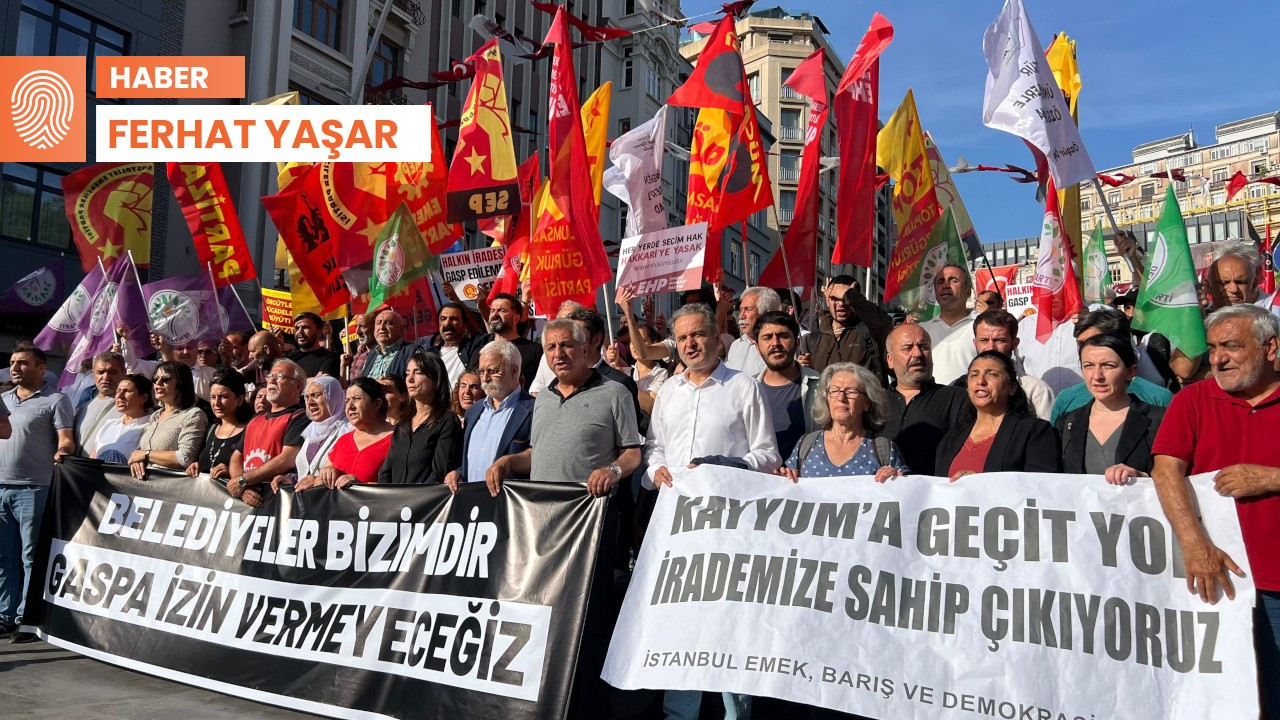 İstanbul’da Hakkari protestosu:  Kürdün seçme-seçilme hakkı elinden alınıyor