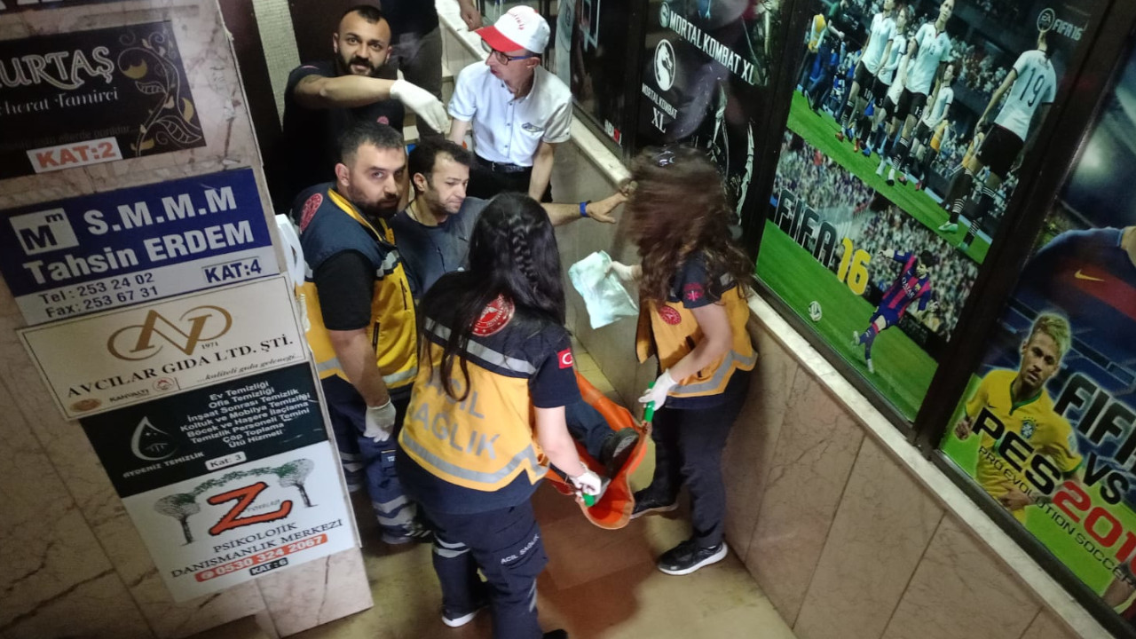 Zonguldak'ta asansör tamir ederken işçi yaralandı