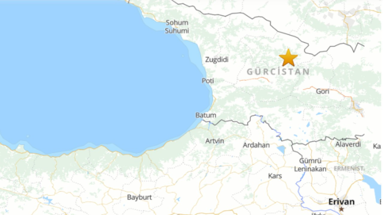 Gürcistan'da 5 büyüklüğünde deprem