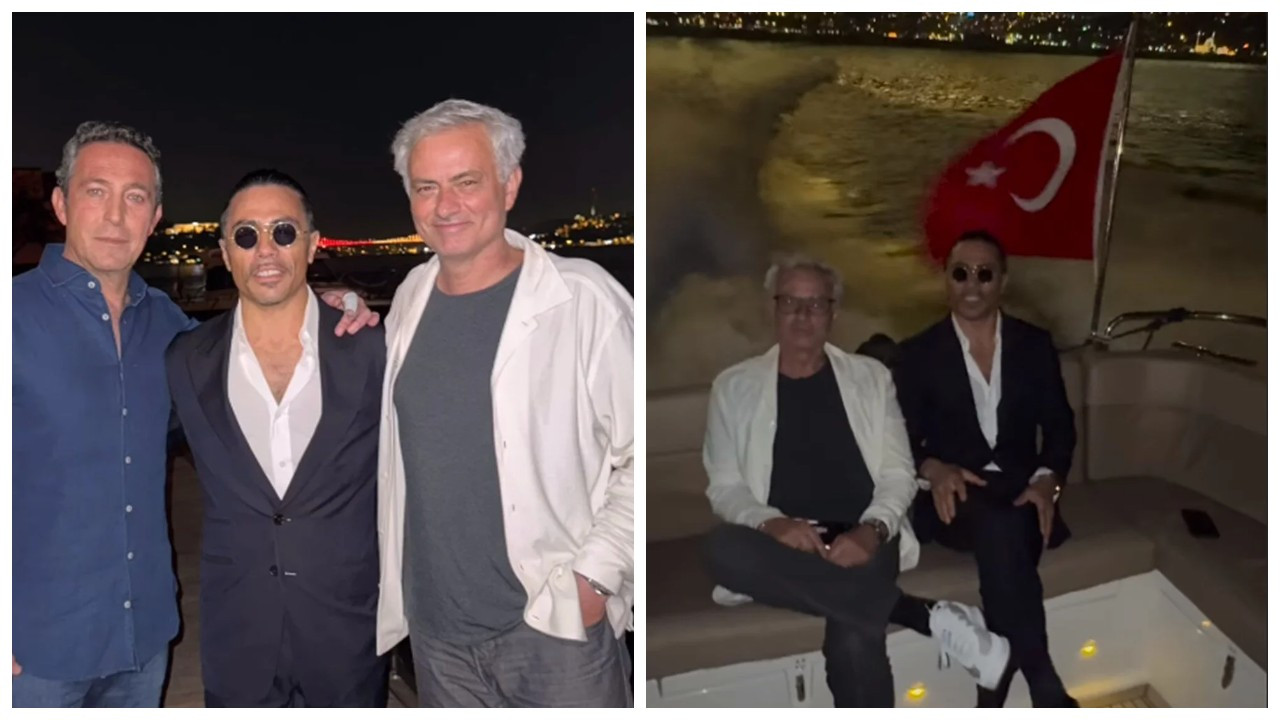 Jose Mourinho ile Nusret'ten 'sarı kırmızı' boğaz turu