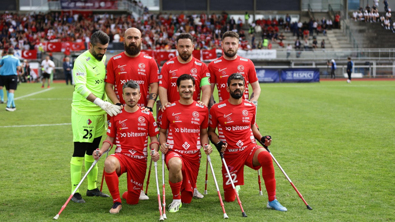 Ampute Futbol Milli Takımı, üst üste üçüncü kez Avrupa şampiyonu oldu
