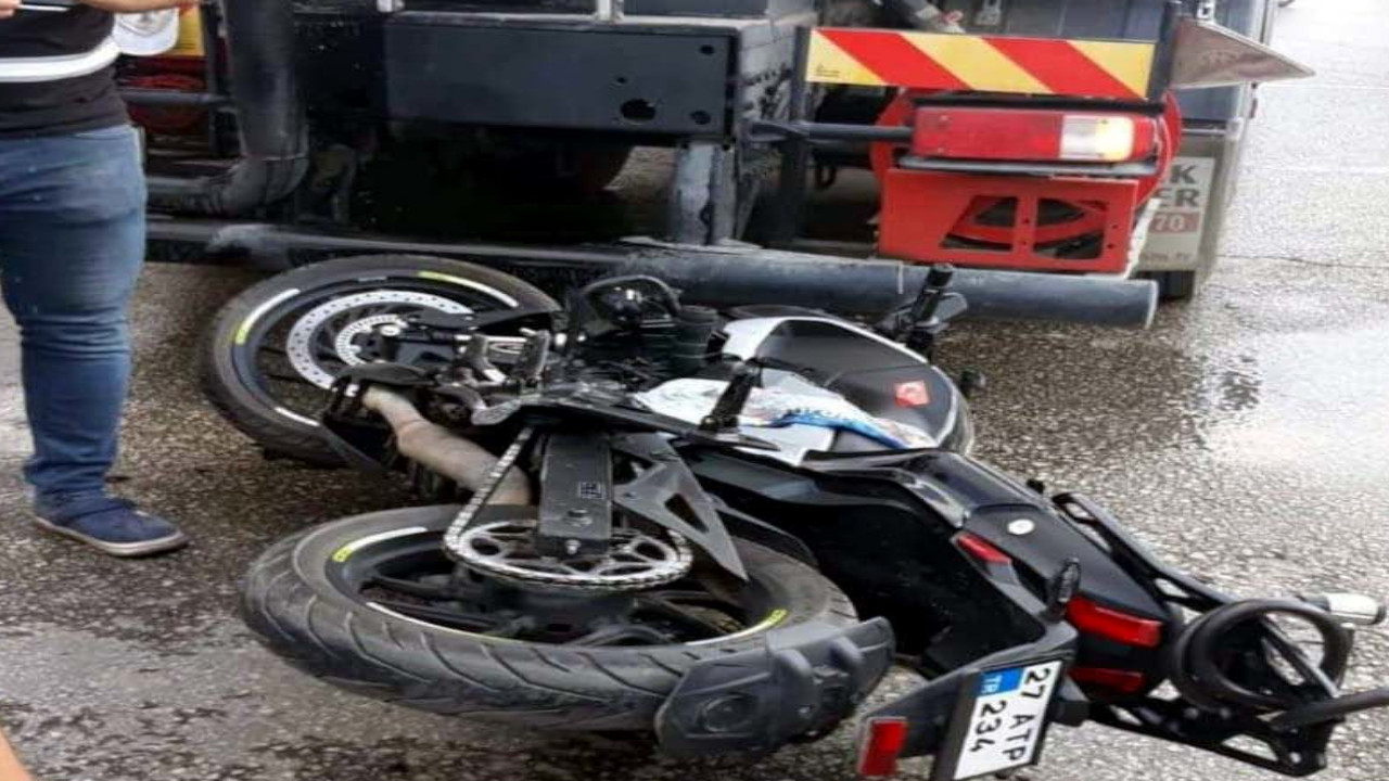 Antep'te sulama işçisine motosiklet çarptı