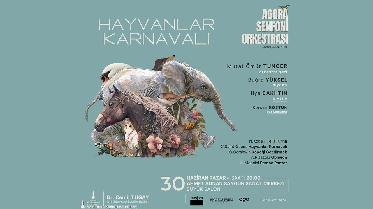 Agora Senfoni Orkestrası bakıma muhtaç hayvanlar için sahnede