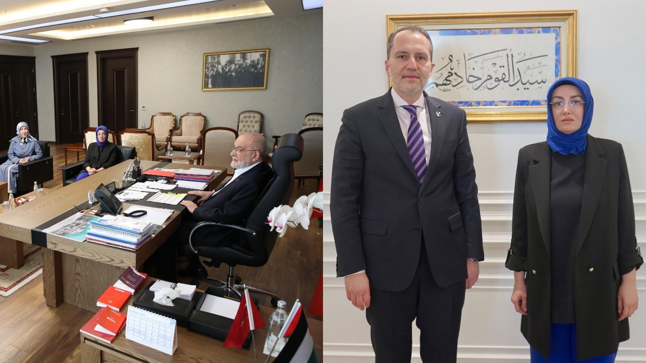 Ayşe Ateş, Karamollaoğlu ve Erbakan'la görüştü