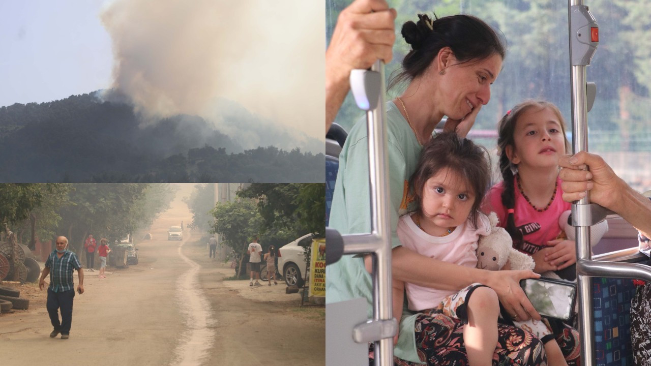 Denizli'de orman yangını: Bir mahalle tahliye edildi