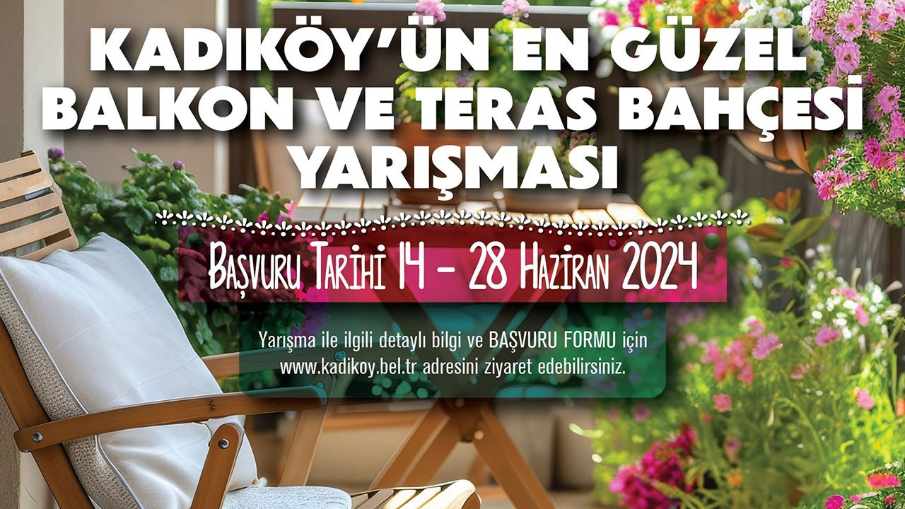 Kadıköy'ün 'En Güzel Balkon ve Teras Bahçesi' seçiliyor