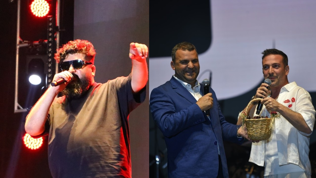 Eypio ve Oğuzhan Koç, Kiraz Festivali'nde sahne aldı