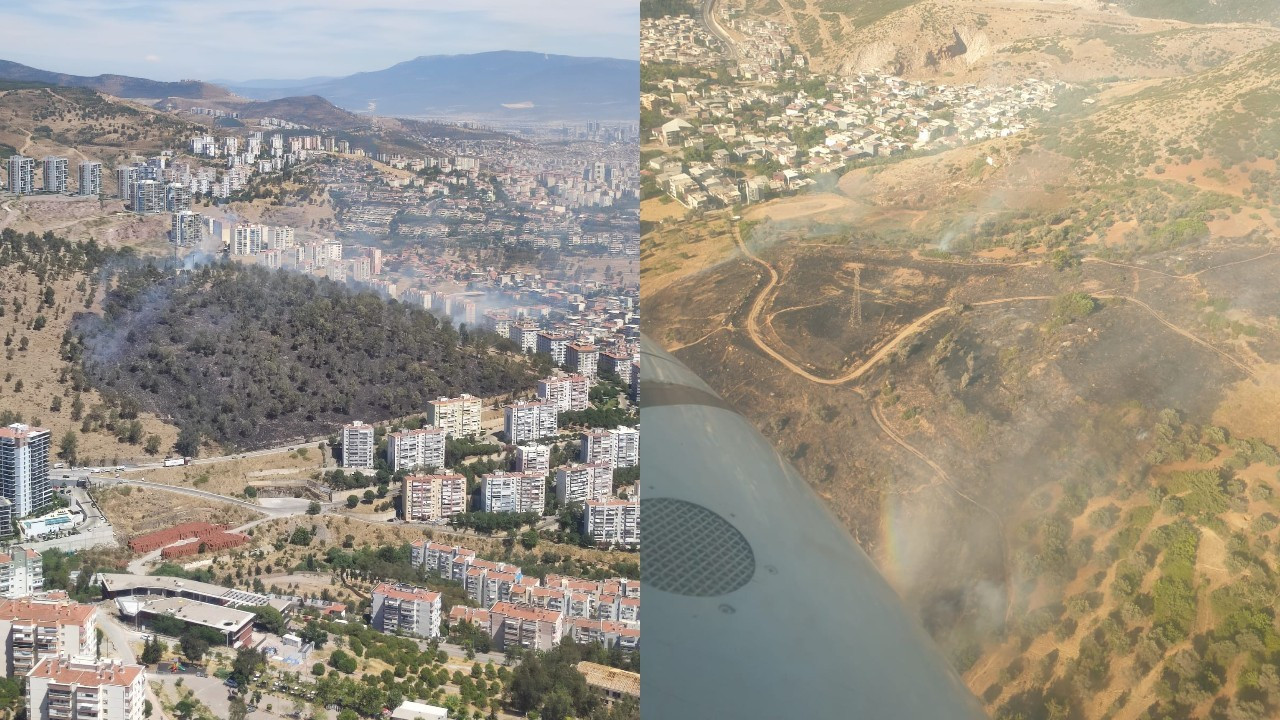 İzmir'in 4 ilçesinde çıkan yangınlar kontrol altına alındı