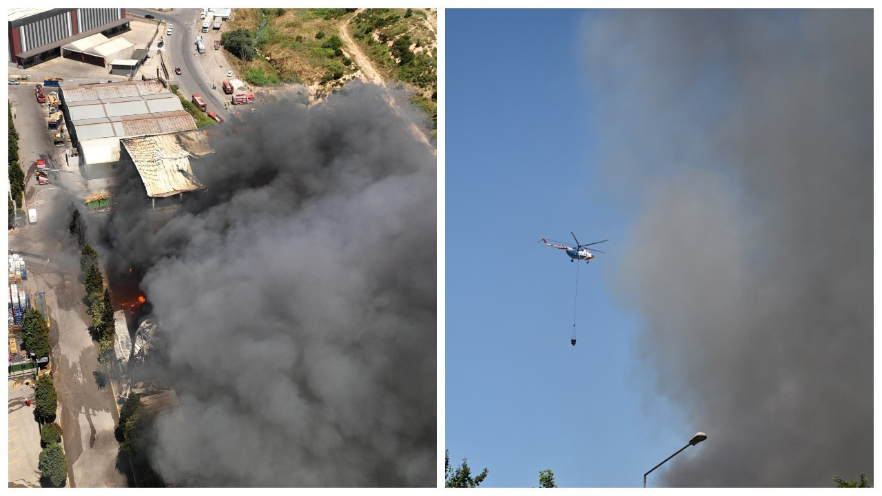 Tuzla'daki fabrika ve orman yangını 7 saatte söndürüldü